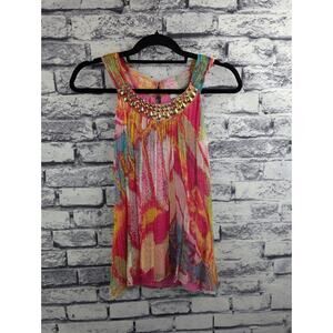 Caché Silk Sleeveless Top